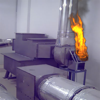 Determination of Flame Propagation Using Large Combustion Weld on Test Particles Placed in Vertical Position