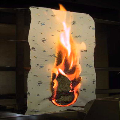 Textilien - Brennverhalten von Nachtwäsche